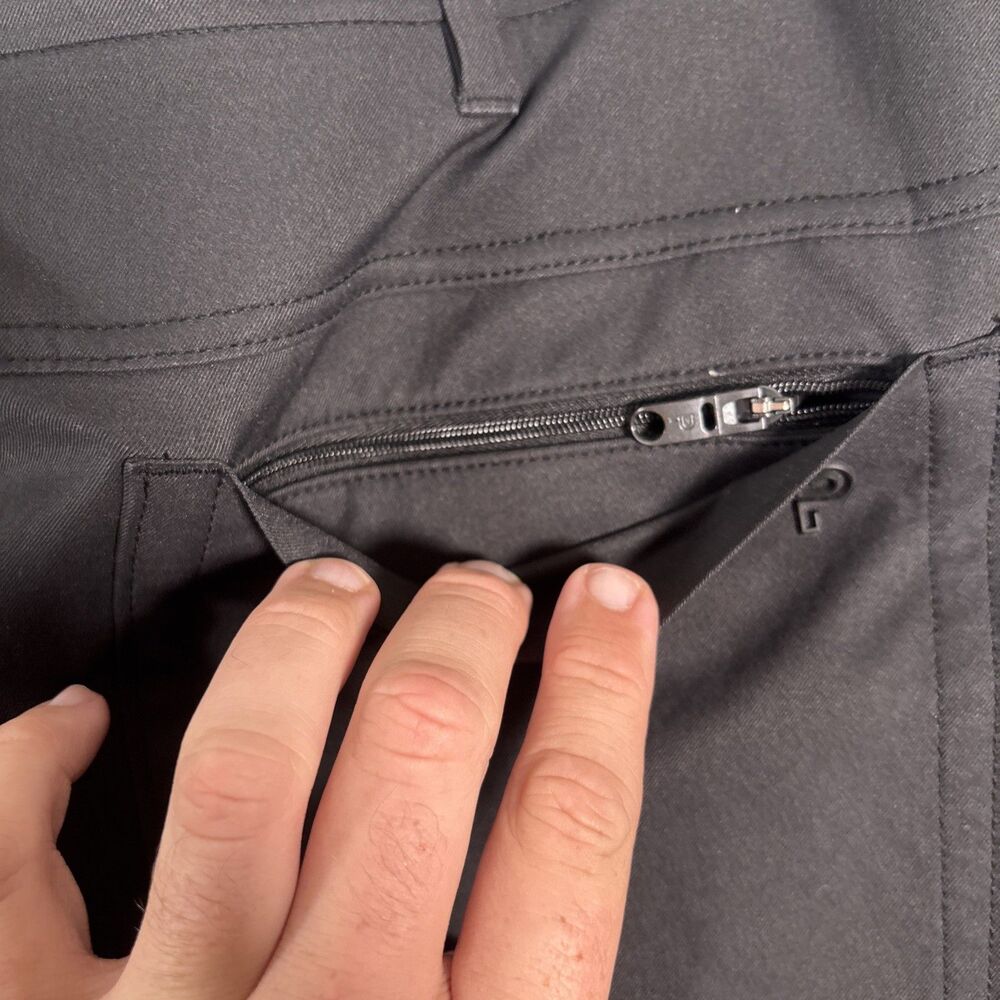 Public Rec Pants Men’s Fit 38x29 Black Gamechanger Zip Pockets Performance - Picture 16 of 16